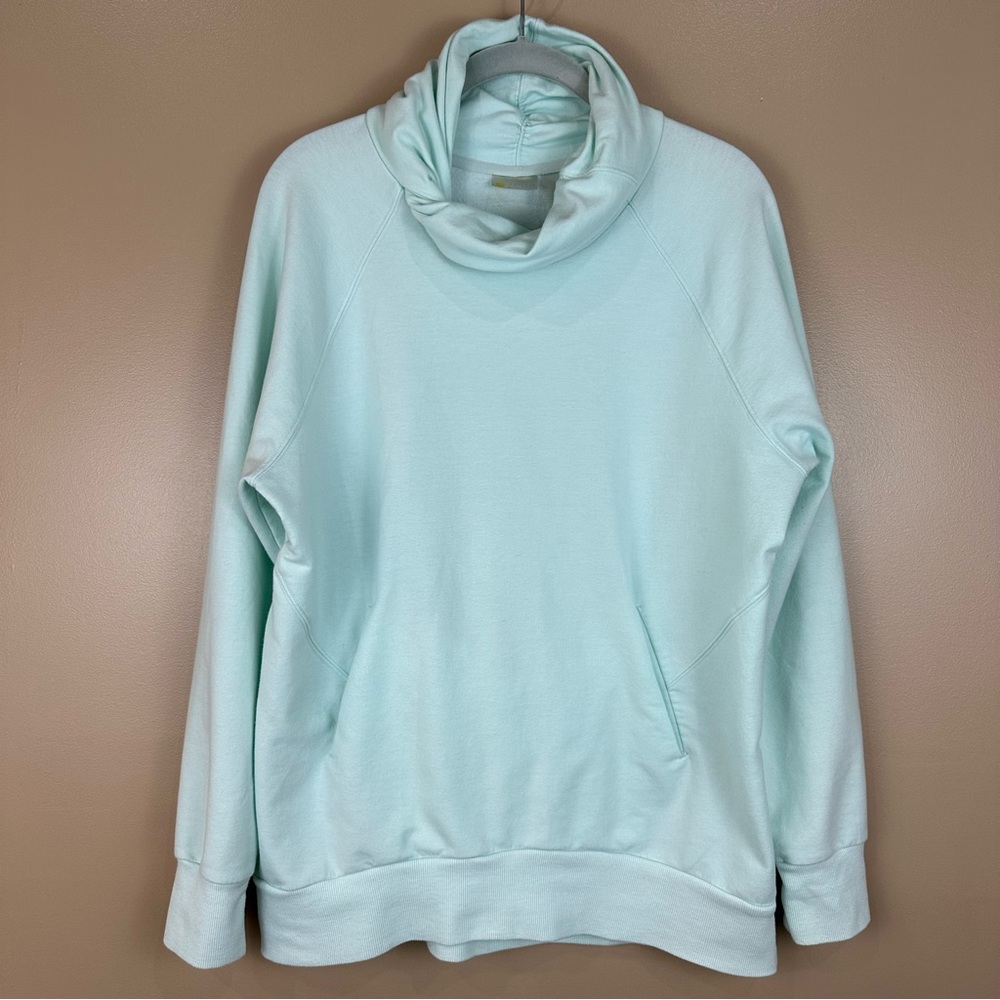 ZELLA Erica Fleece Twist Cowl Neck Collar Pullover Large